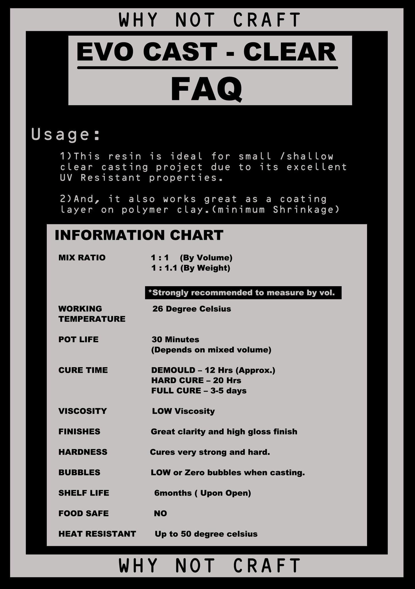 EVO-CAST - CLEAR ( Epoxy Resin)