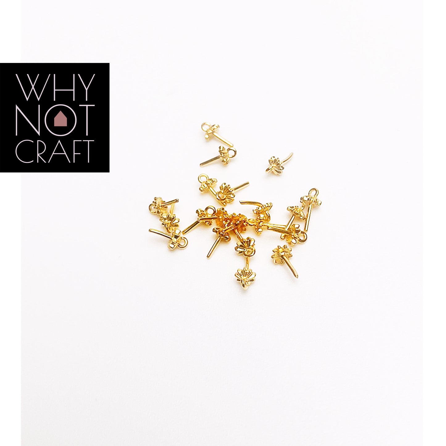 Gold Flower Connectors - 01