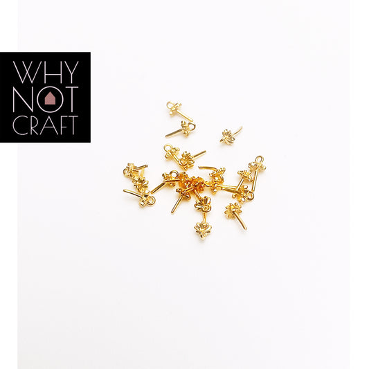 Gold Flower Connectors - 01