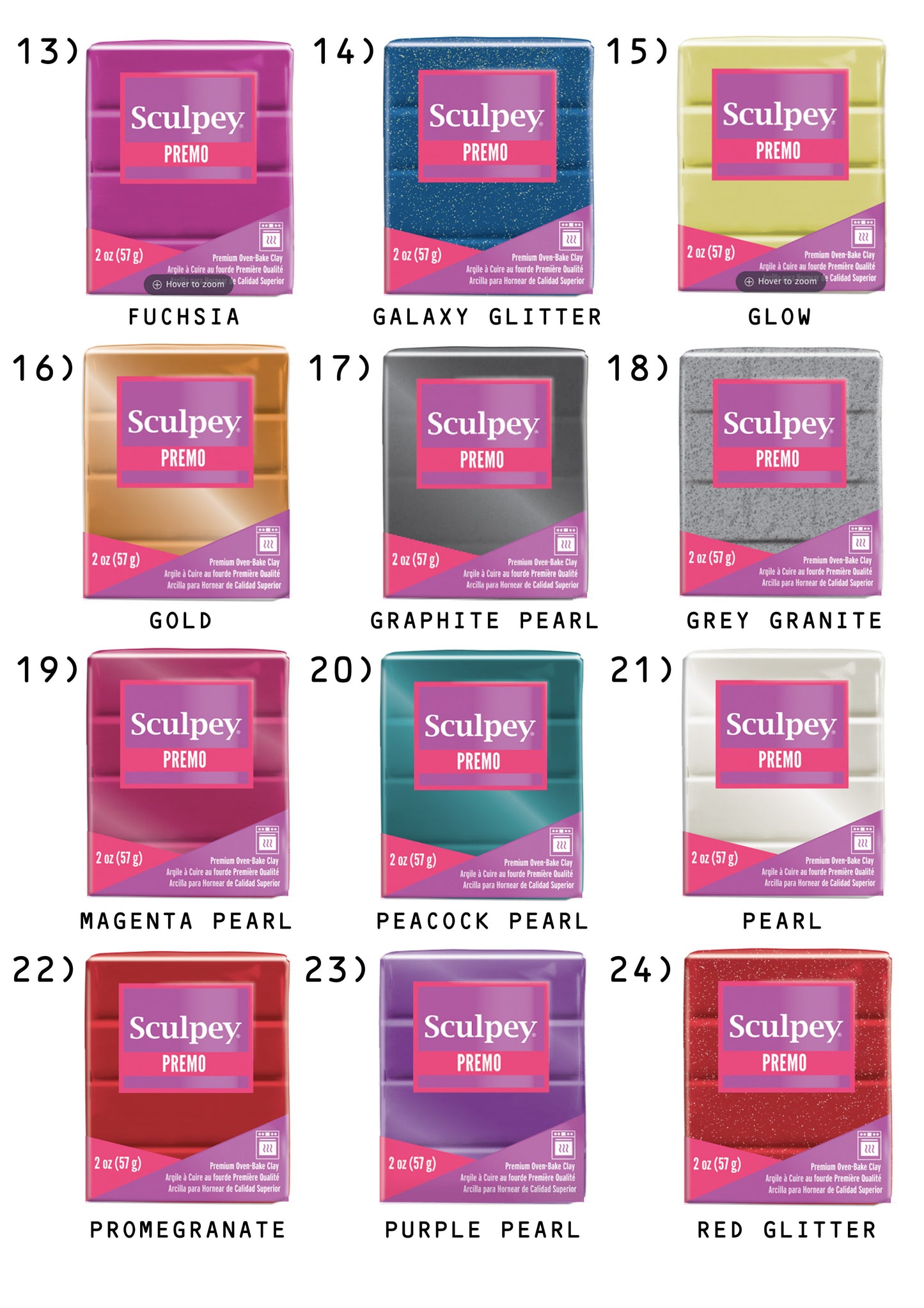 Sculpey Polymer Clay - Premo 2oz