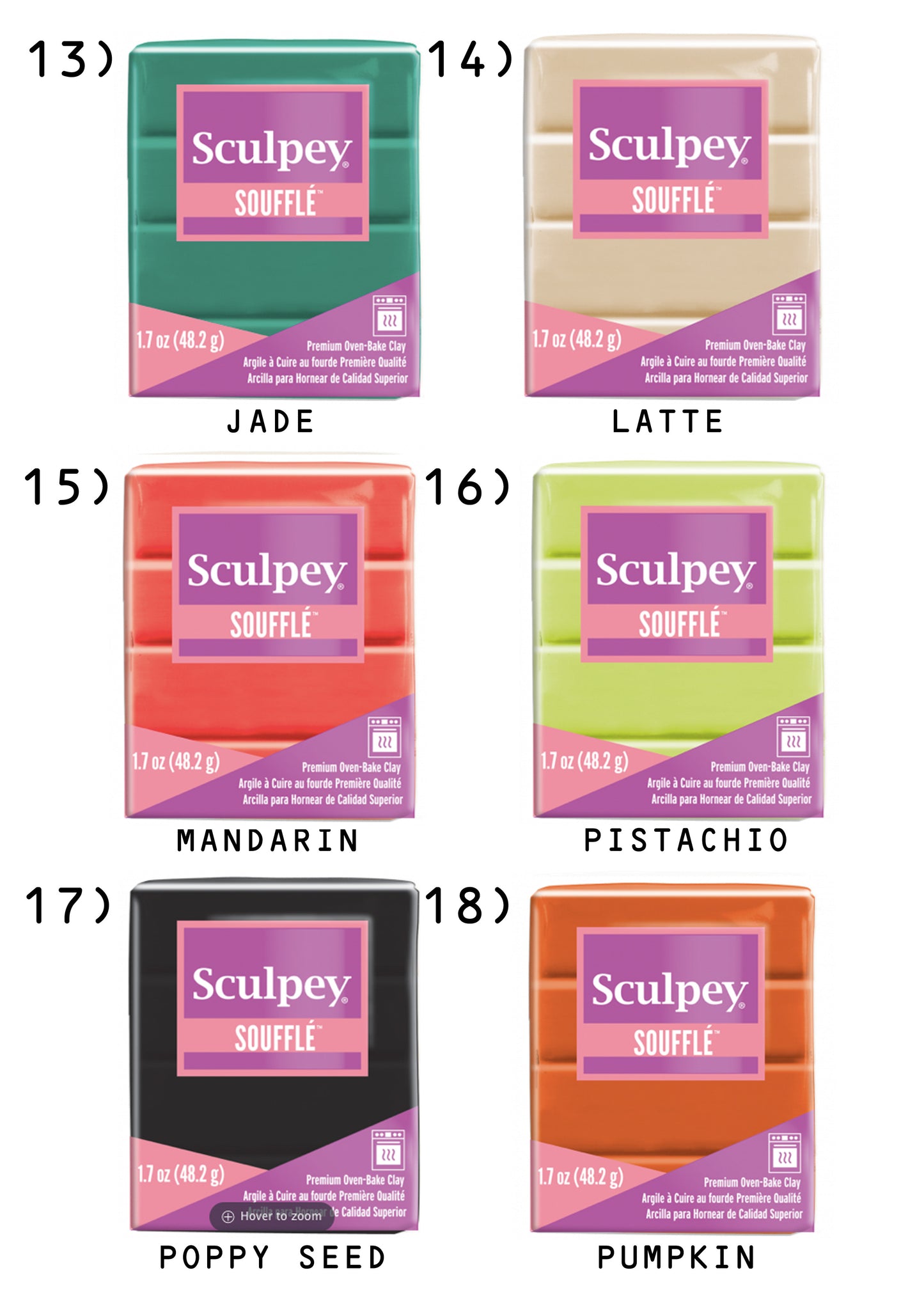 Sculpey Polymer Clay - Souffle 2oz