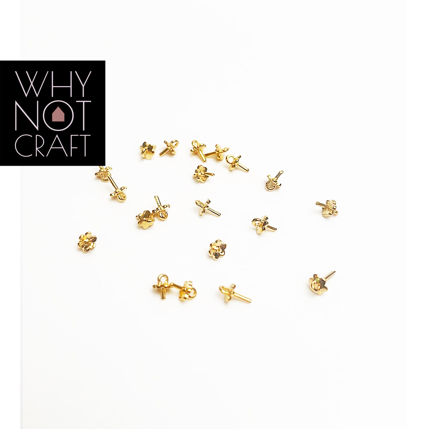 Gold Flower Connectors - 02
