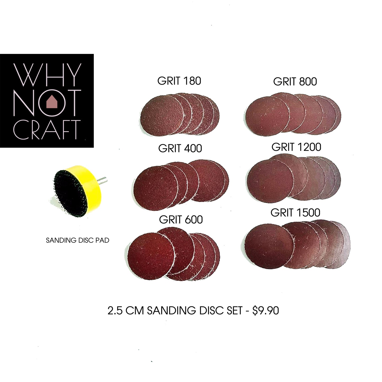 2.5CM Sanding Disc Pad / Sandpapers