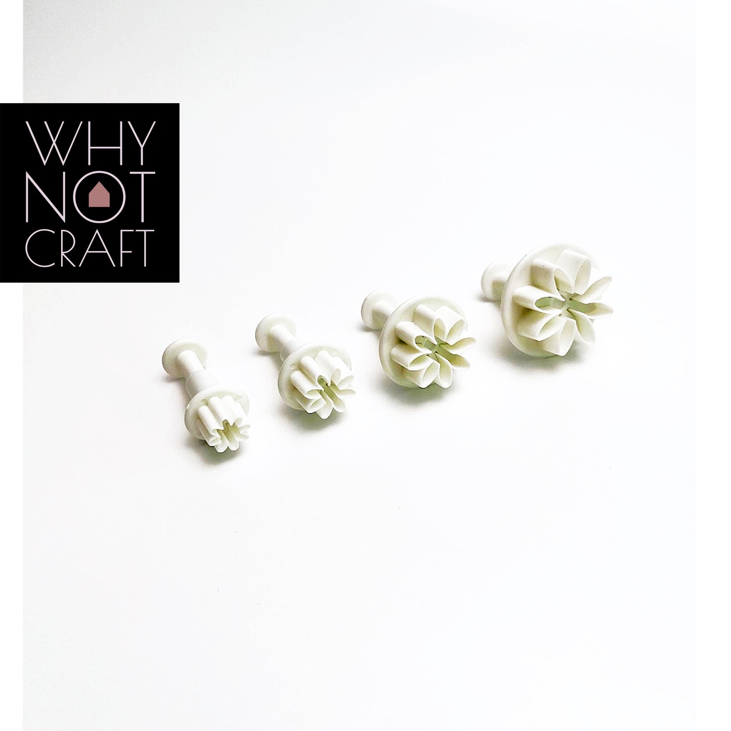 Polymer Clay Flower Cutters DESIGN A (SET of 4)