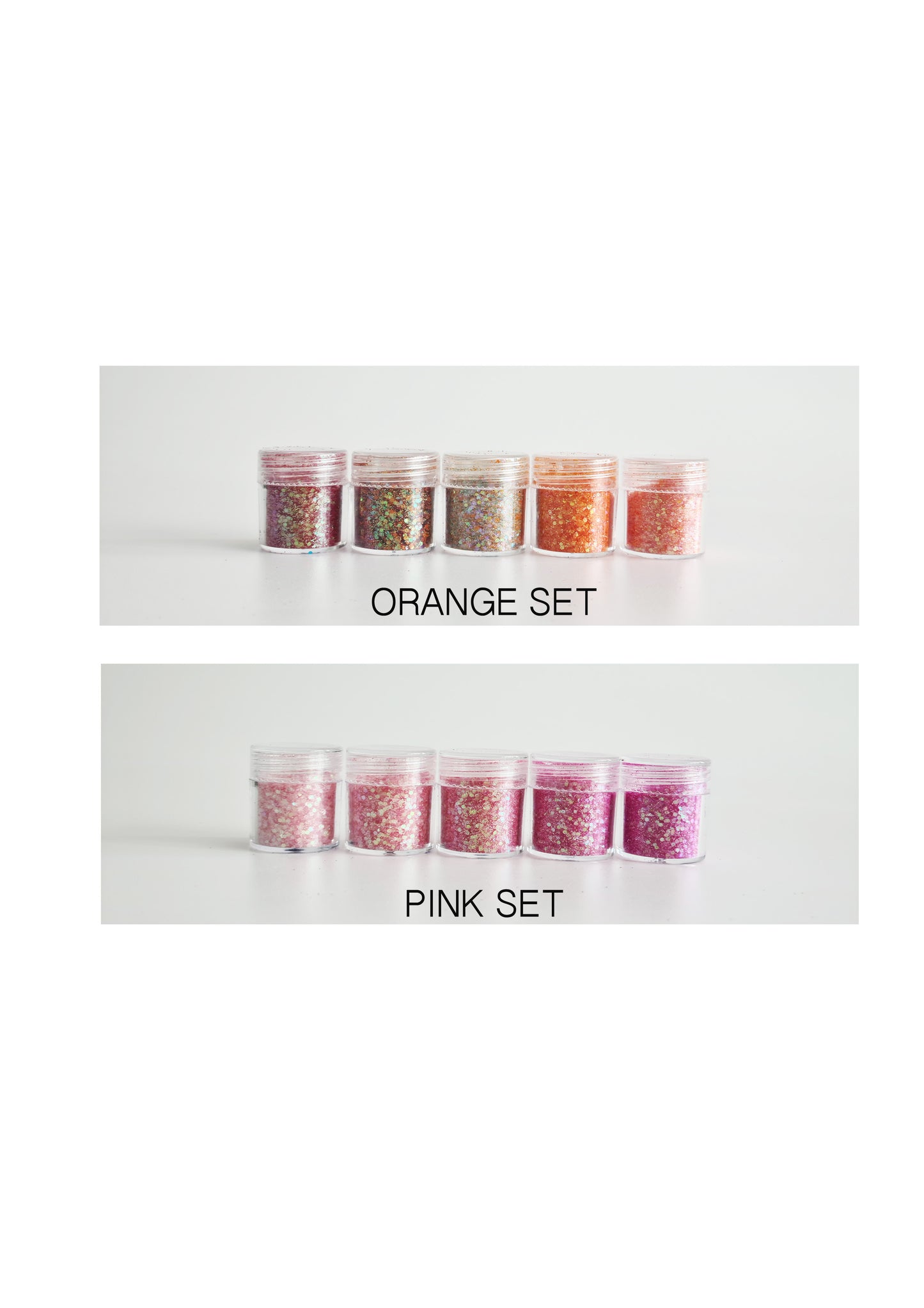 GLITTER SET - SET OF 5