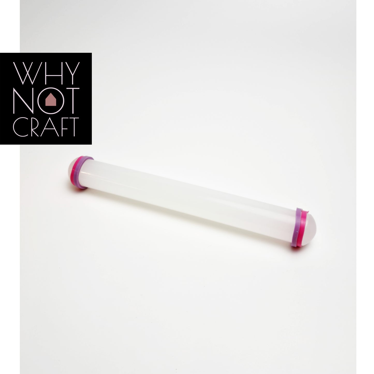 Plastic Polymer Clay Roller ( comes with bands)