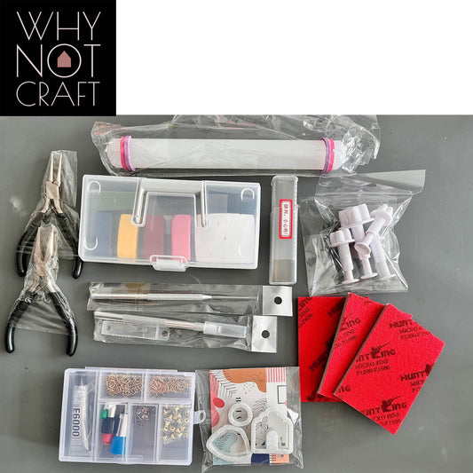 Beginner Starter Kit : Polymer Clay Earrings Making